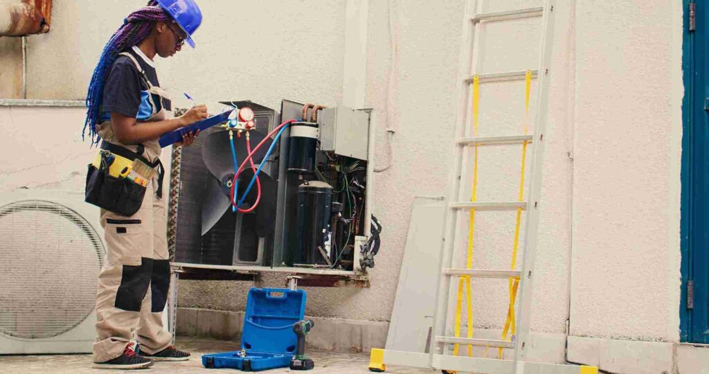 apartment central AC service Abu Dhabi